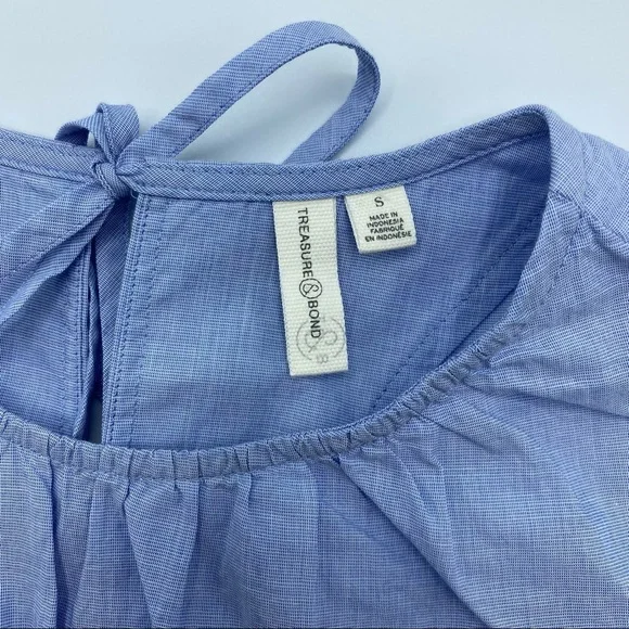 Treasure & Bond Sleeveless Peplum Top - Picture 7 of 7